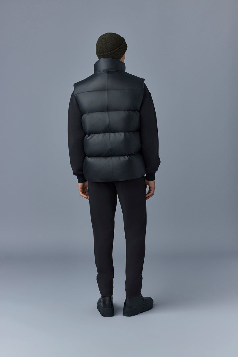 KELLAN-Z Quilted down puffer vest with stand collar 4