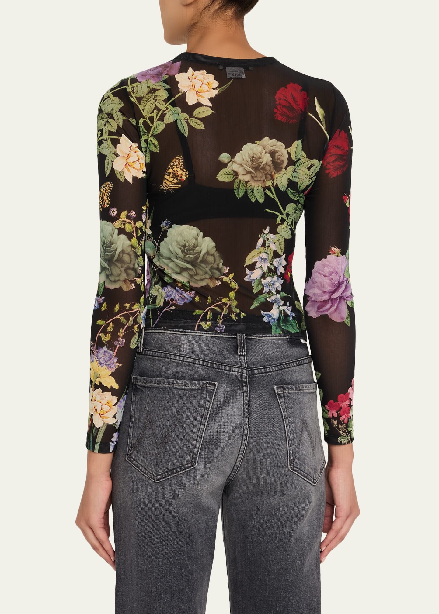 Delaina Venus Love Mesh Crop Top - 3