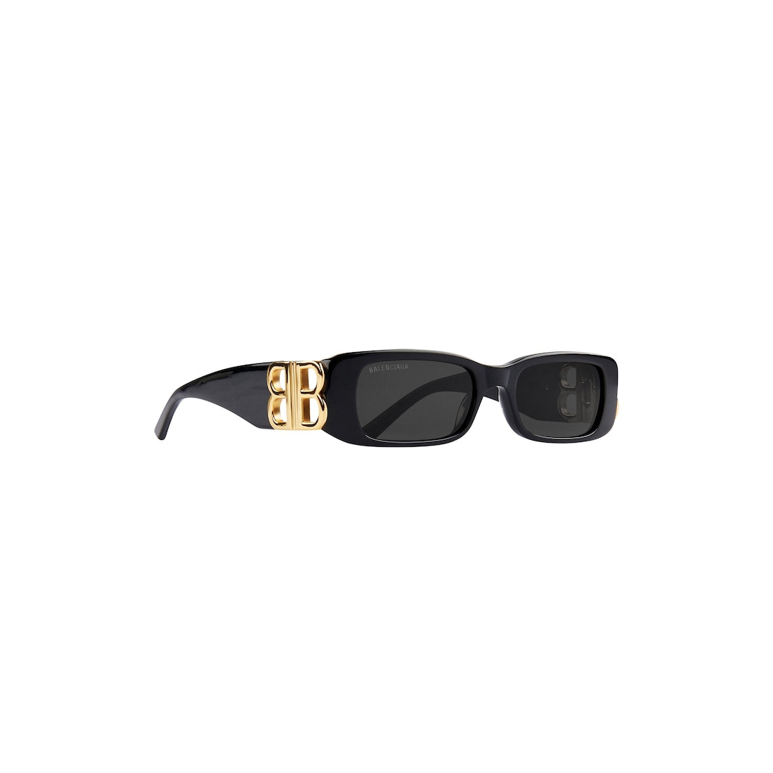 Dynasty Rectangle Sunglasses in Black - 4