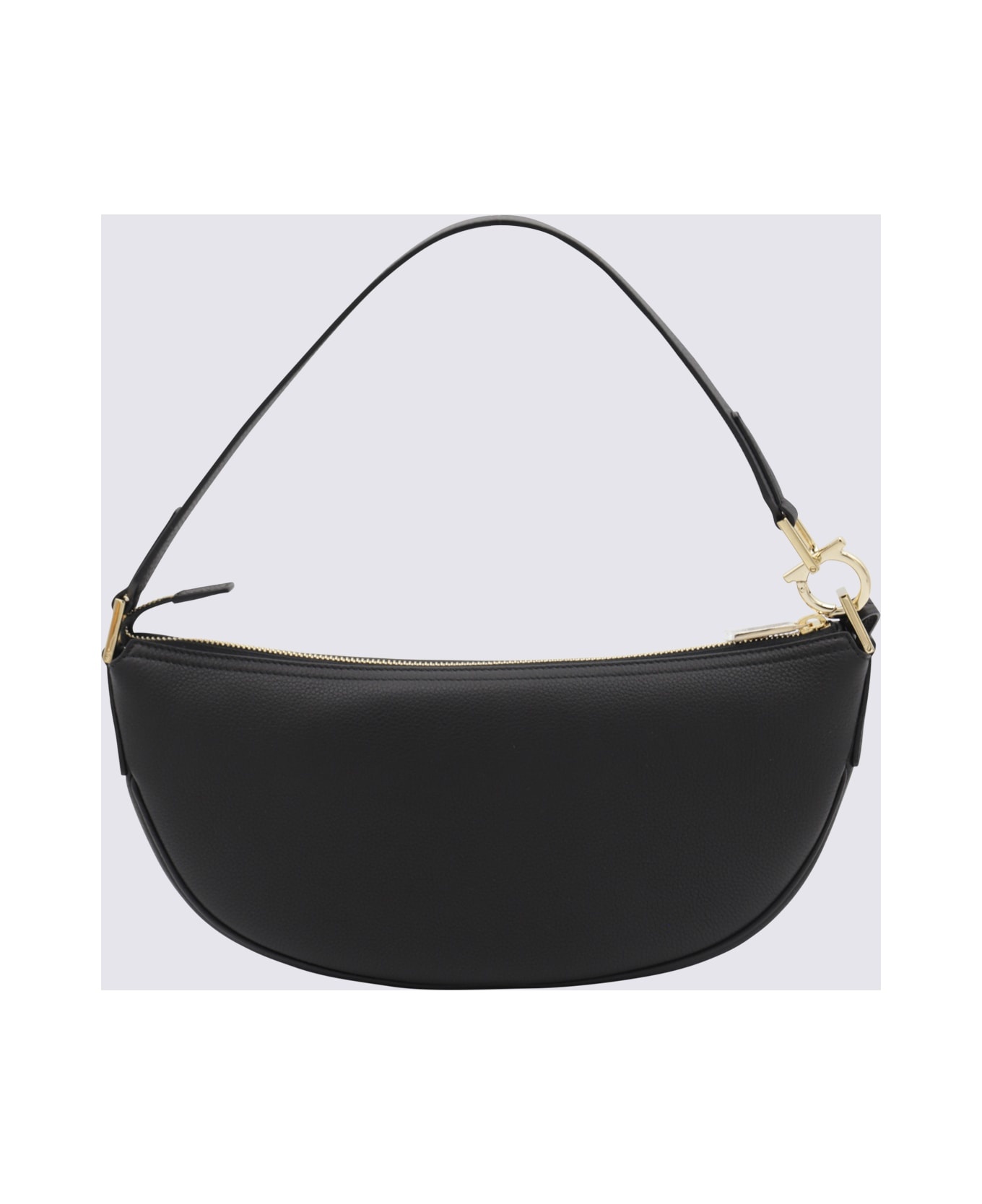 Black Leather Hobo Xs Crossbody Bag - 2