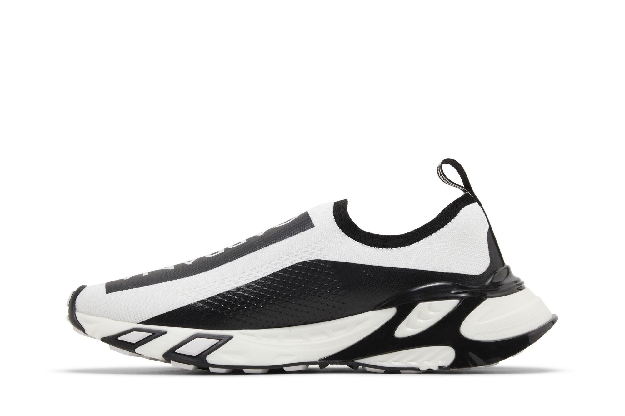 Dolce & Gabbana Stretch Mesh Fast Sneaker 'White Black' - 3