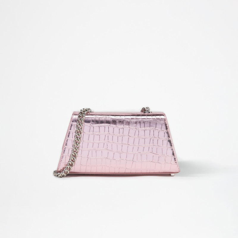 Pink Metallic Bow Mini Shoulder Bag 3