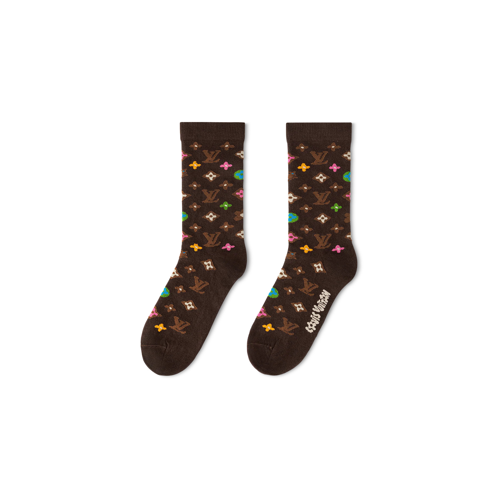 Monogram Craggy Socks - 3