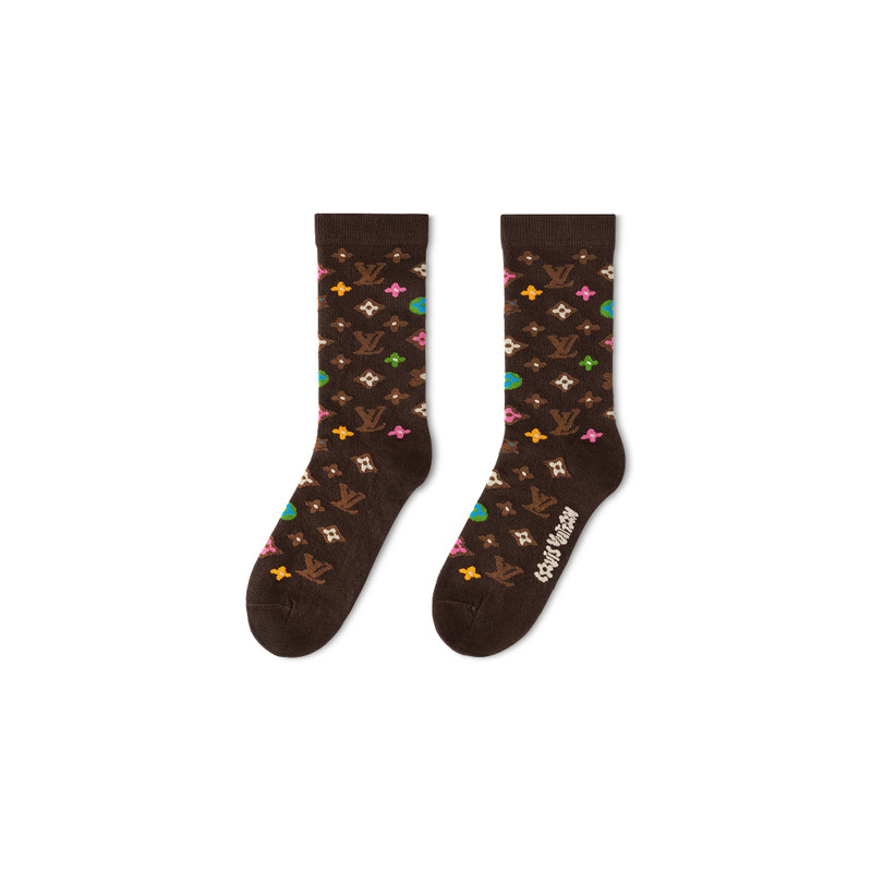 Monogram Craggy Socks 3