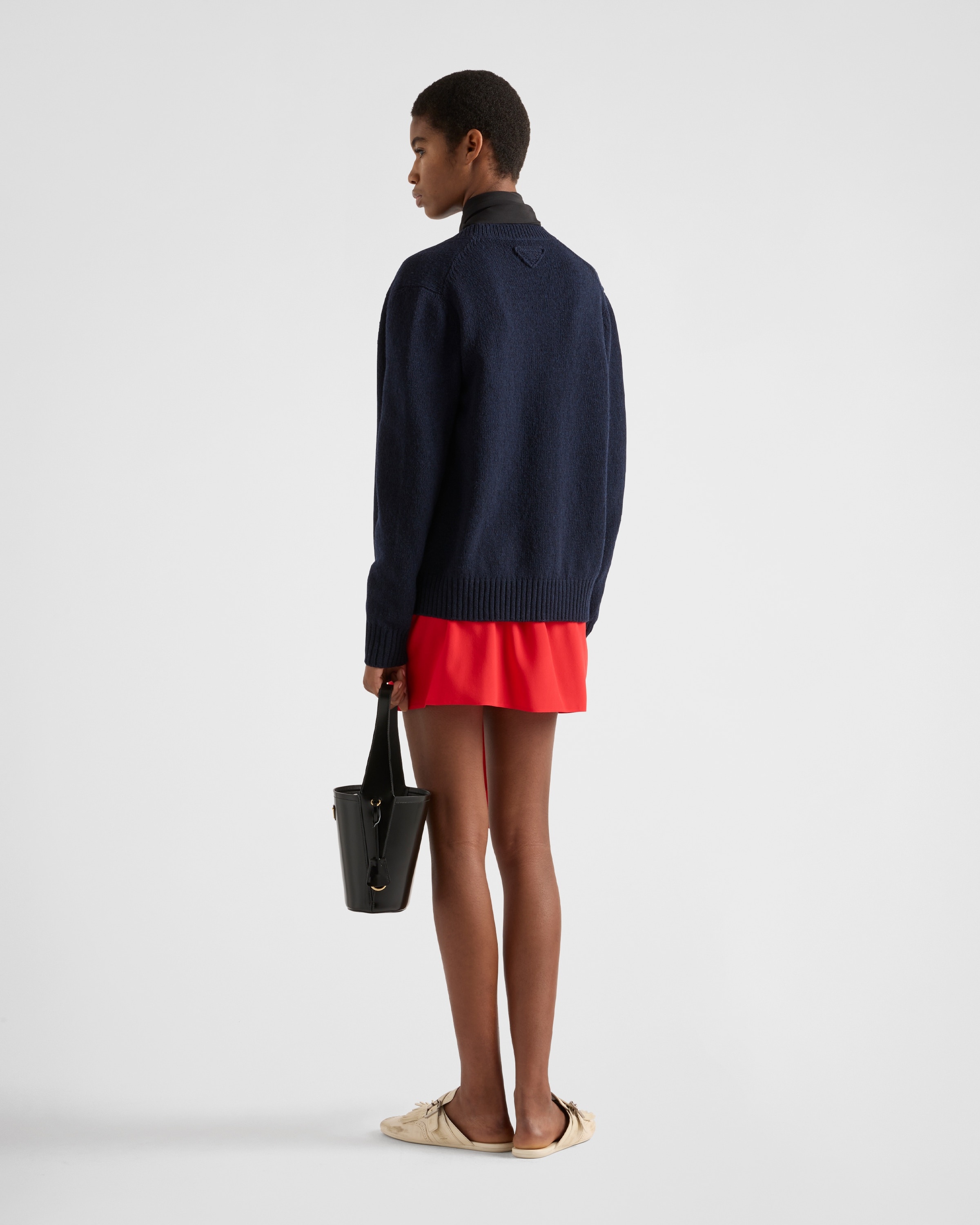 Prada Crepe de chine miniskirt | REVERSIBLE