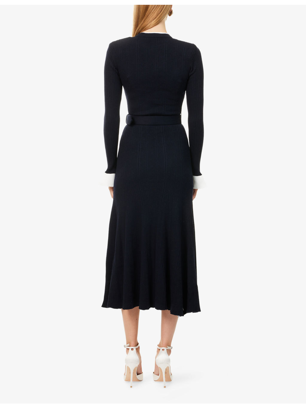 Viscose Knit Midi Dress - 4