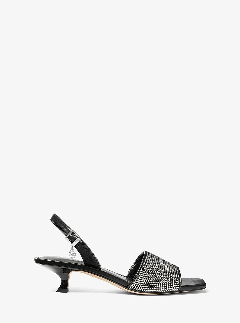 Merrie Embellished Kitten Heel Sandal - 1