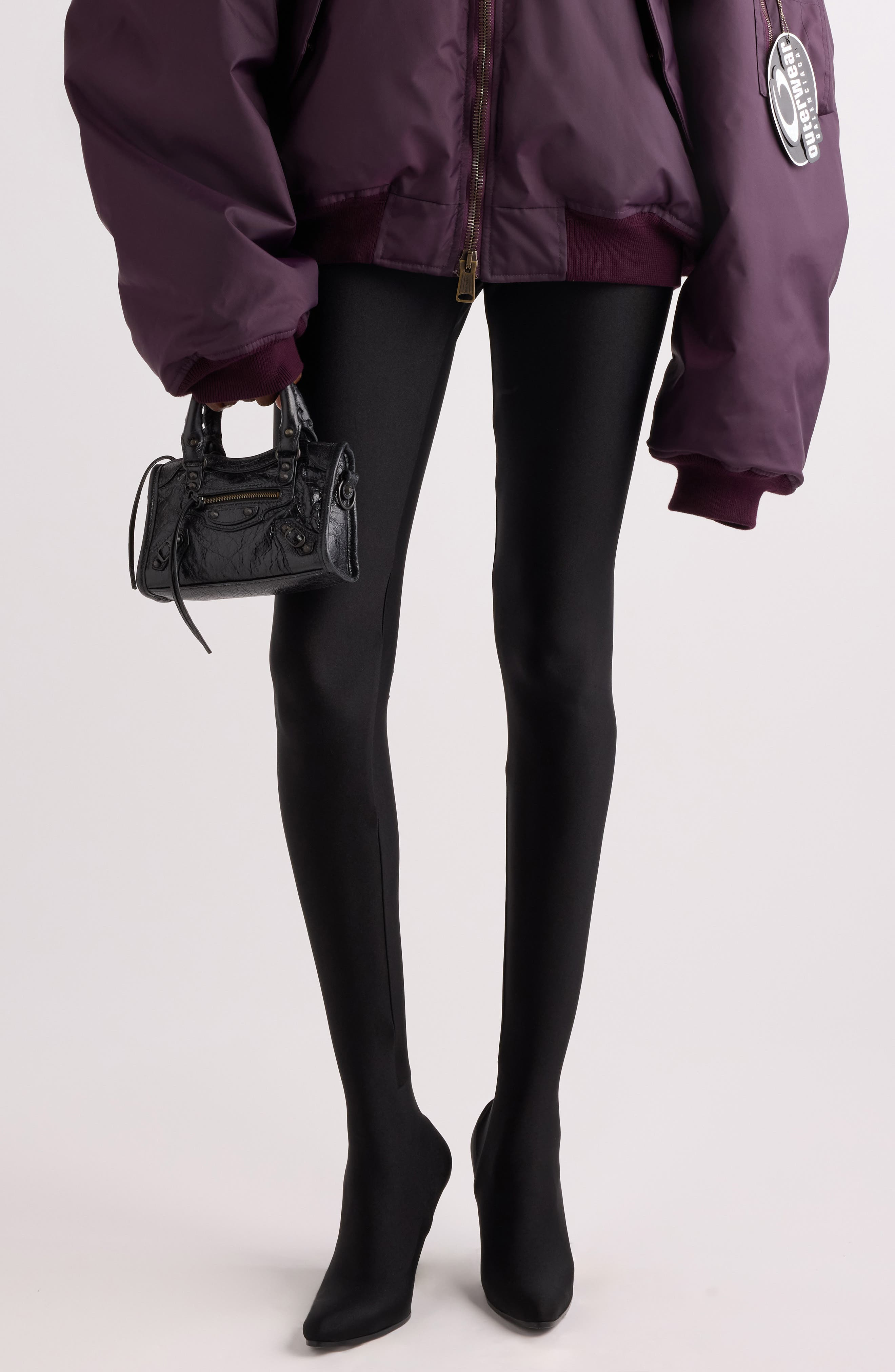 Balenciaga Nano Le City Leather Convertible Crossbody Bag in 1000 Black at Nordstrom - 2