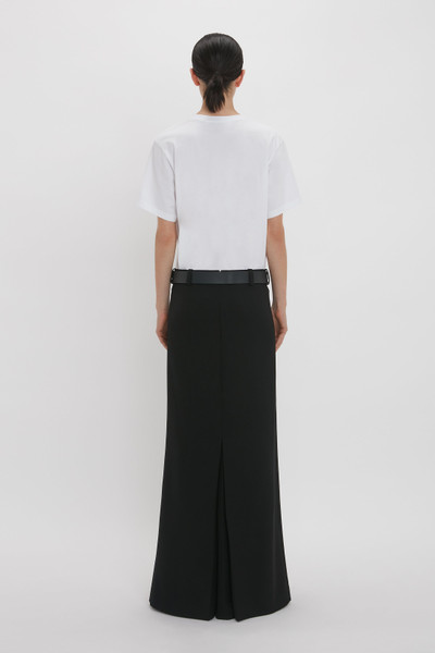 Victoria Beckham Floor-Length Box Pleat Skirt In Black outlook
