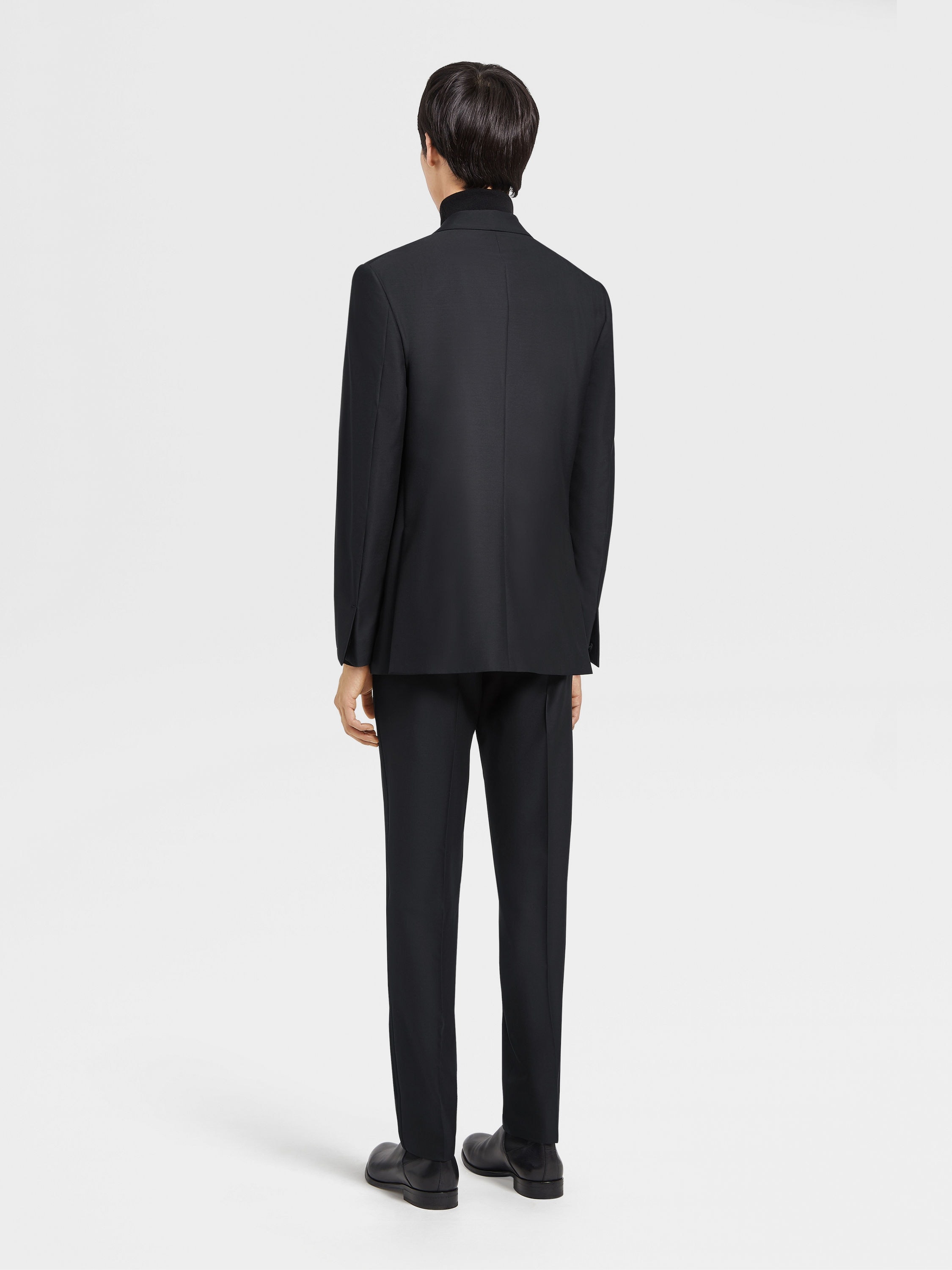 BLACK TROFEO™ 600 WOOL AND SILK EVENING SUIT - 4