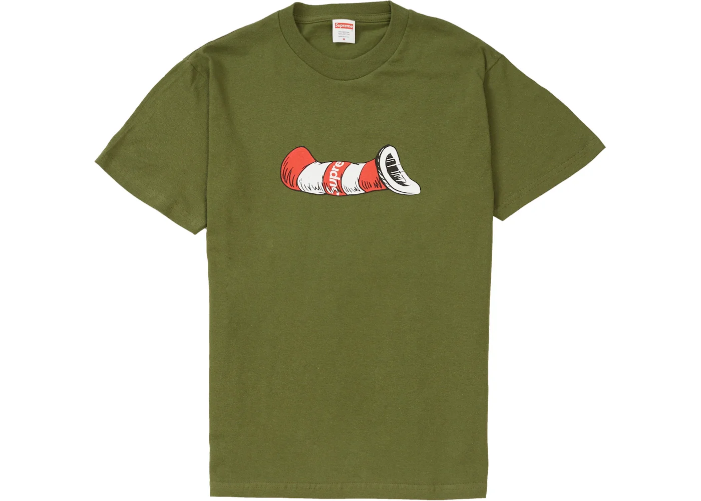 Supreme Cat in the Hat Tee Olive - 1