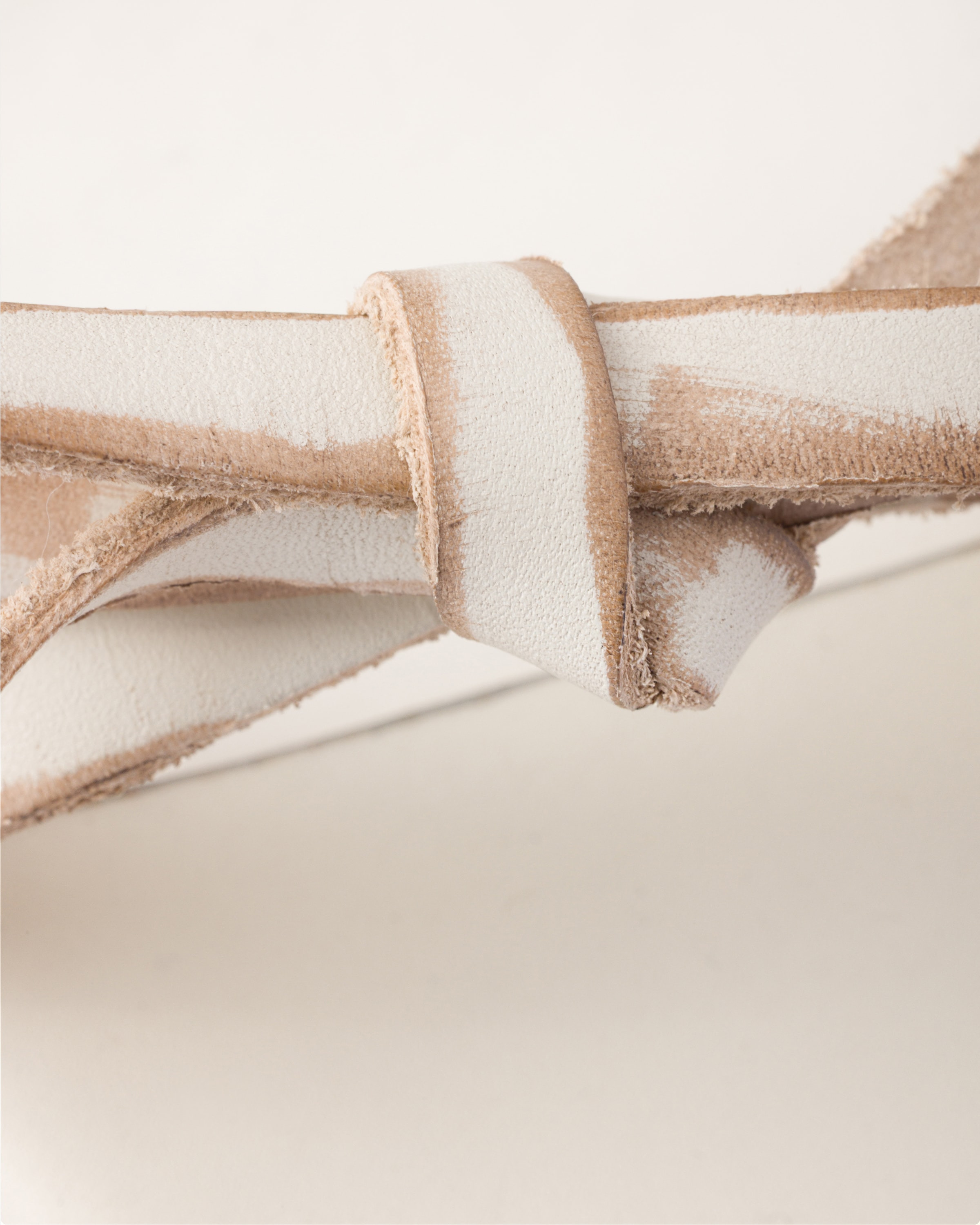 Leather bow sandals - 5