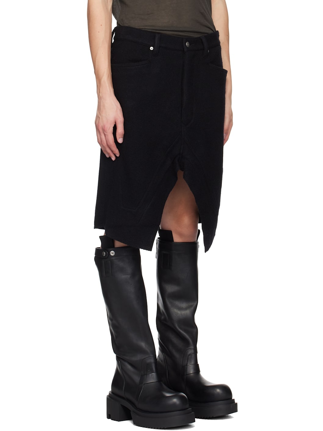 Black Lodenette Skirt - 2