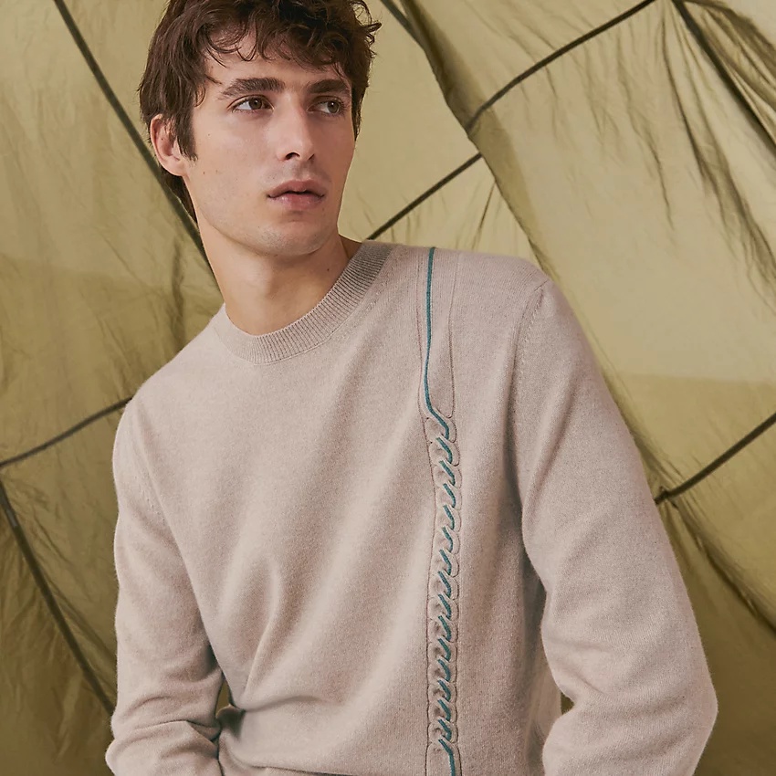 Cashmere crewneck sweater - 1
