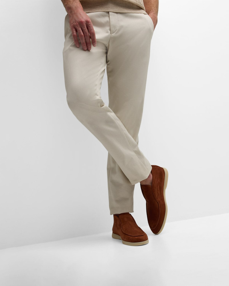 Loro Piana Men's Open Walk Suede Chukka Boots outlook