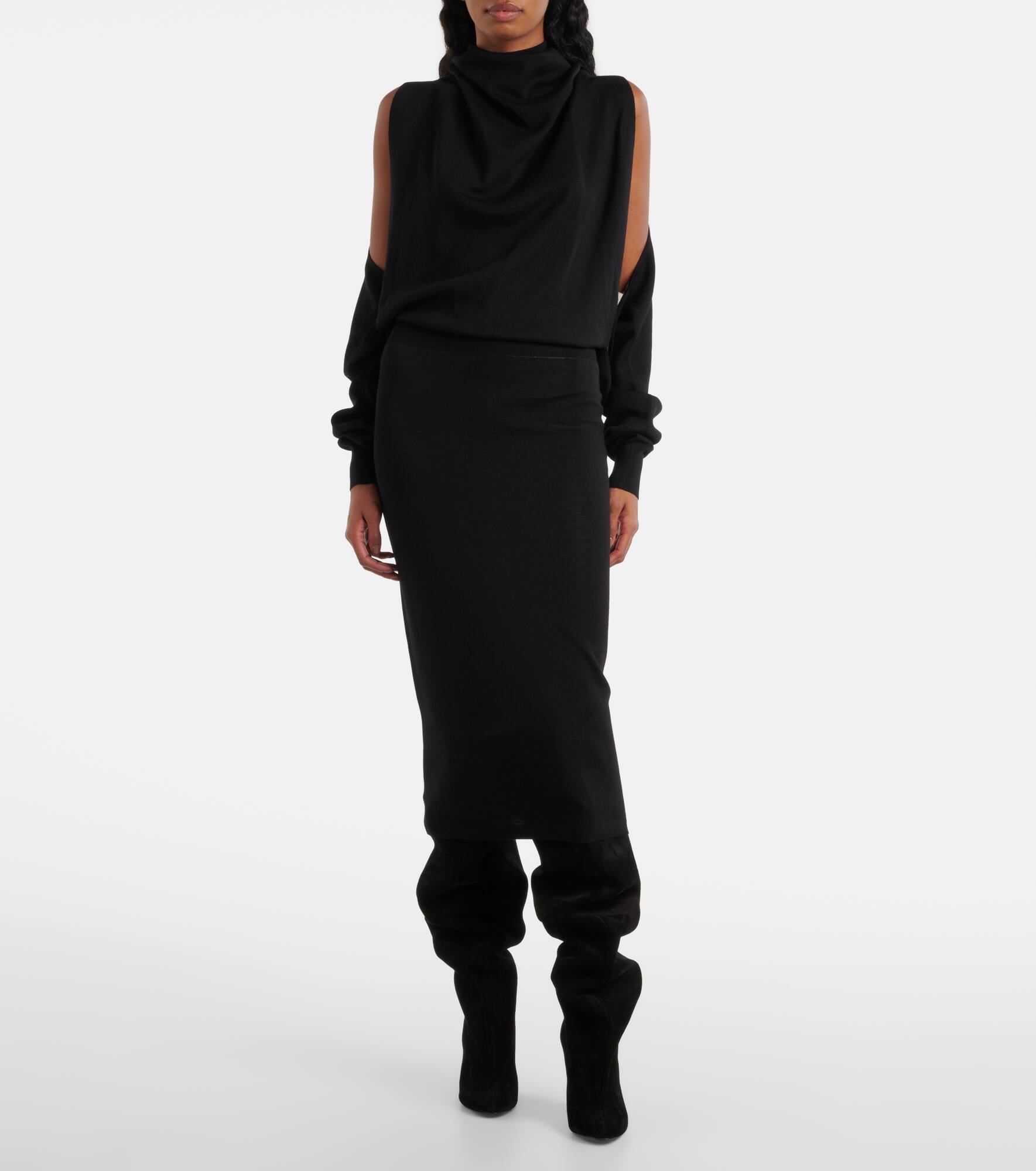 Cut Out midi dress - 6