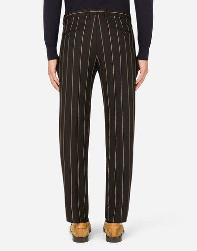 Dolce & Gabbana Pencil-stripe stretch pants outlook