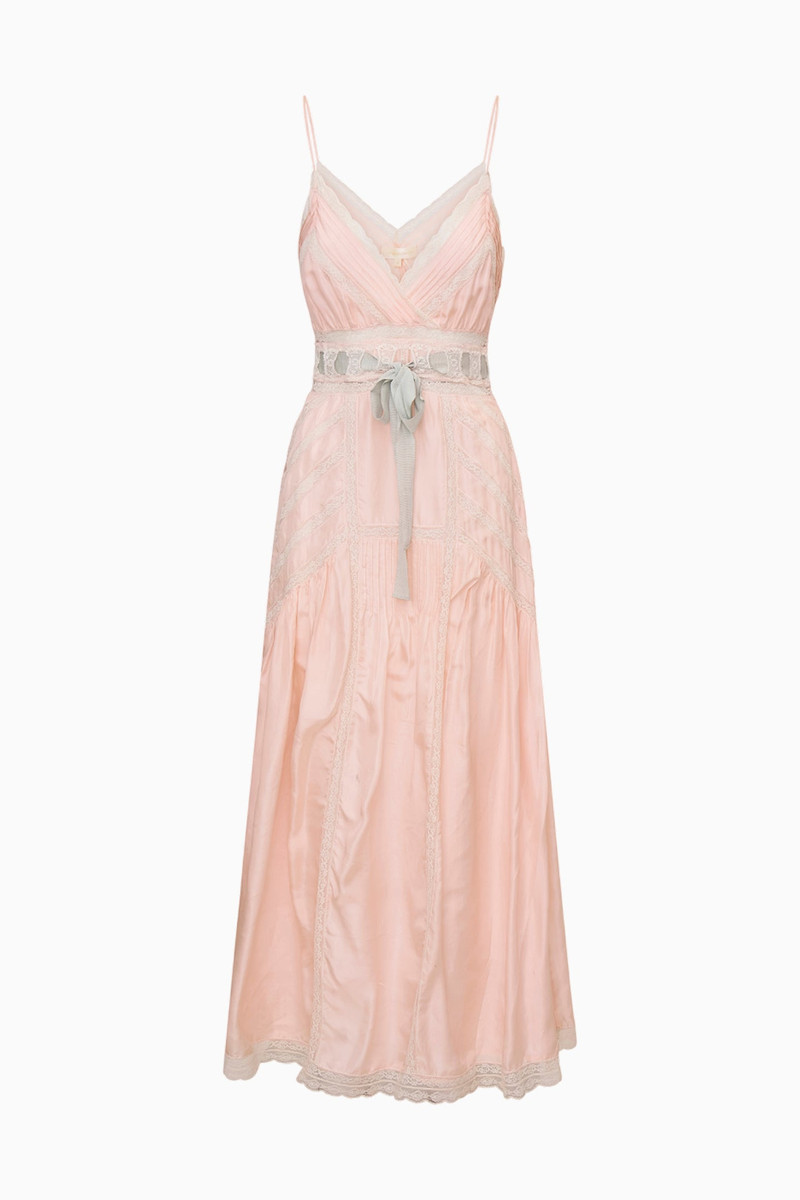 Arlissa Silk Lace-Detailed Maxi Dress 1