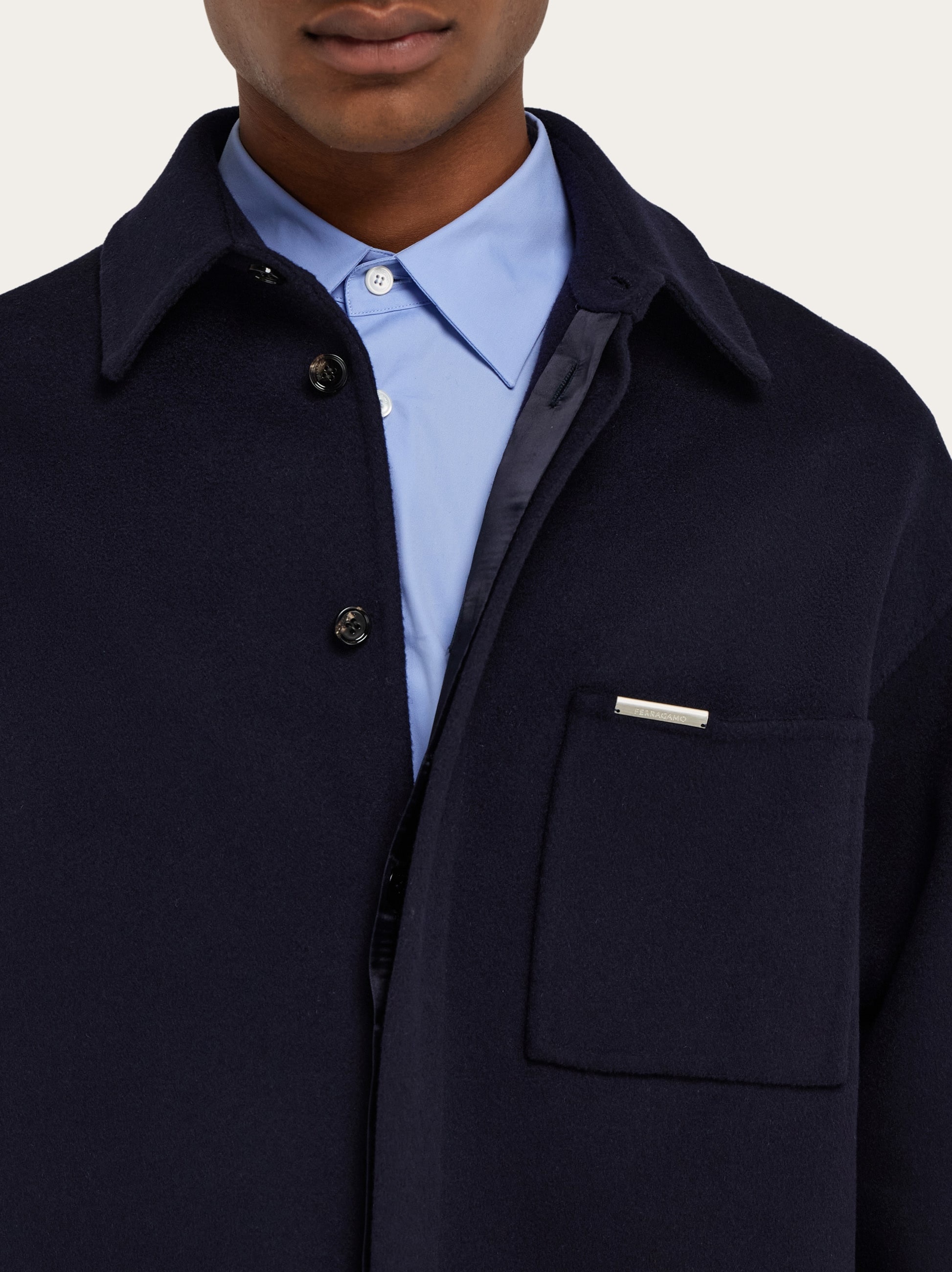 Cashmere-blend overshirt - 7