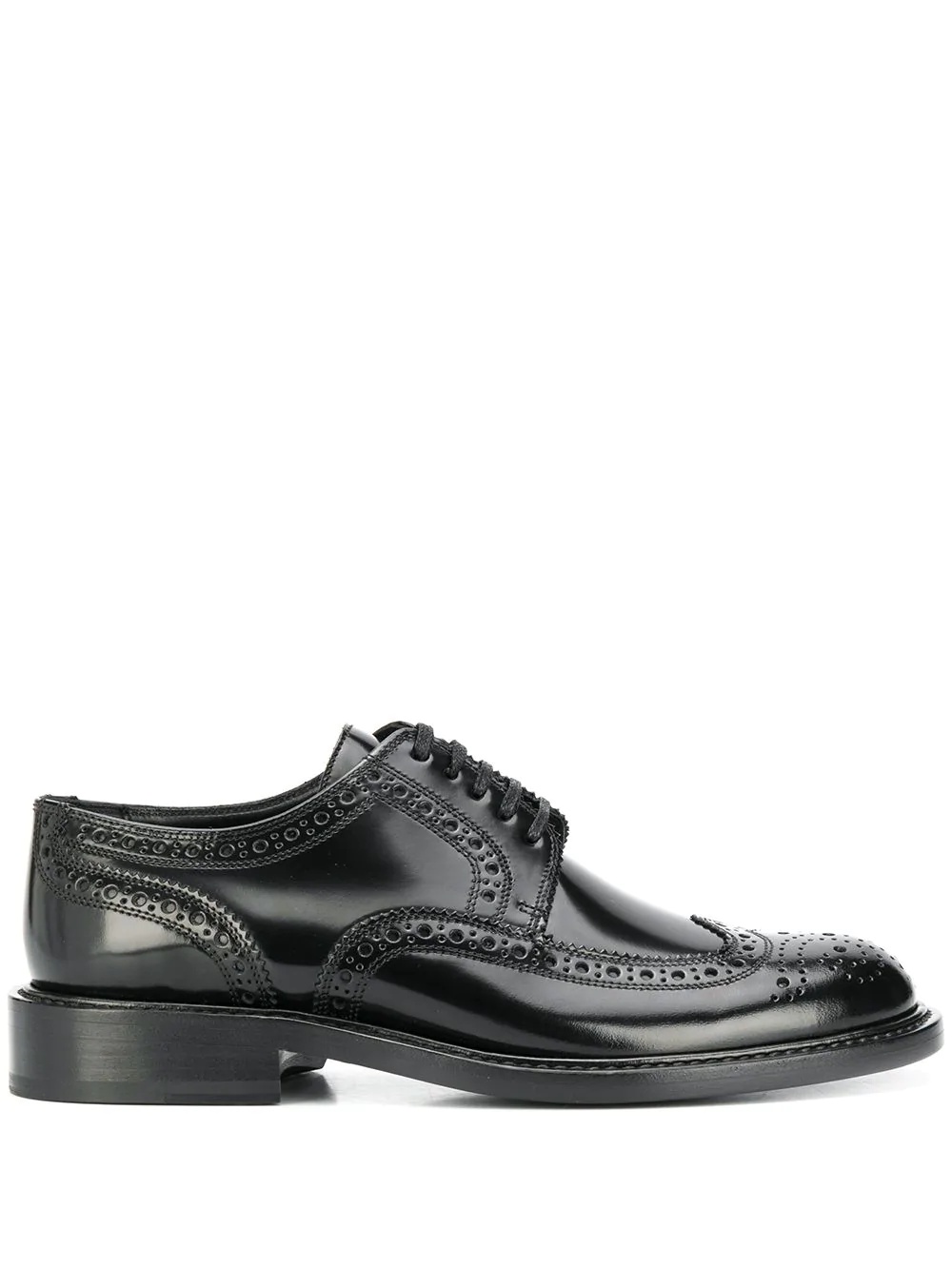 Army perforated derby shoes - 1