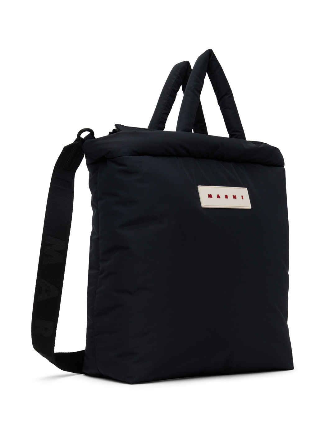 Black Puff E/W Tote Bag - 2