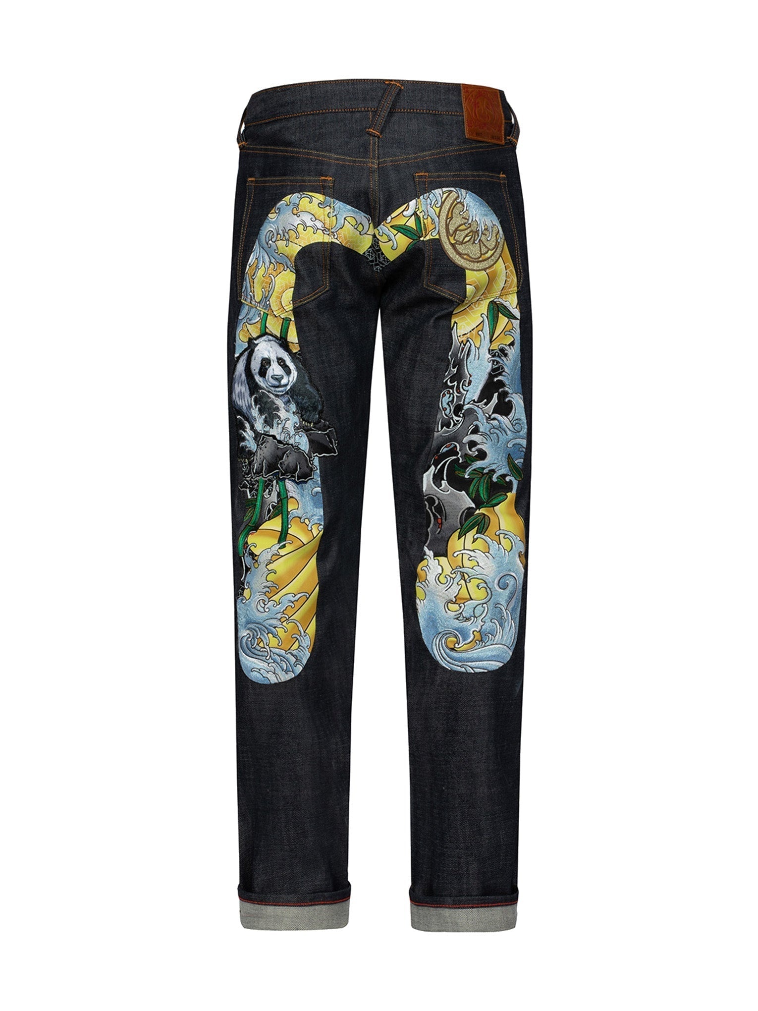 Panda Daicock Embroidery  Carrot Fit Jeans #2017 - 13