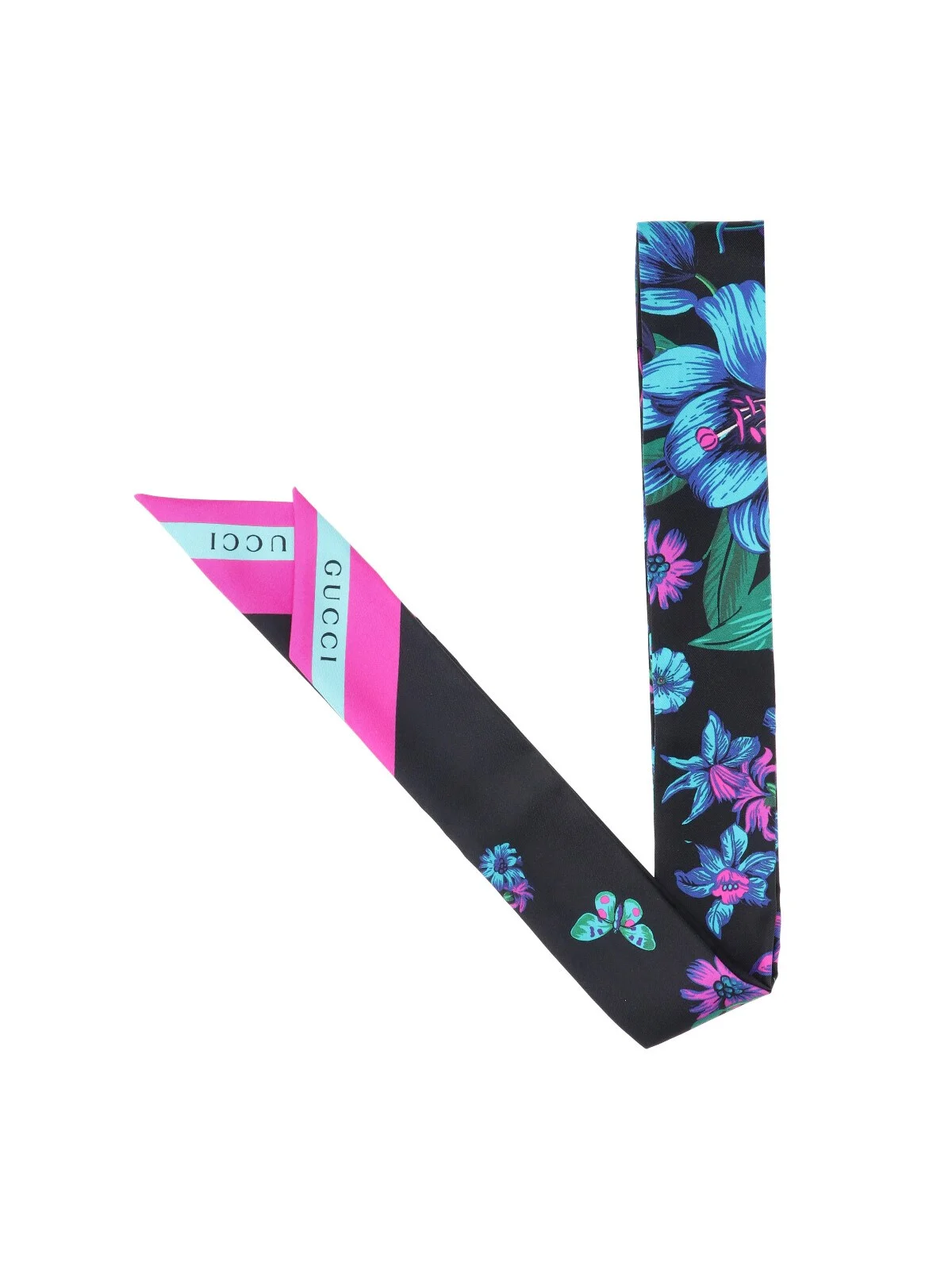 PRINTED SILK SCARF - 1