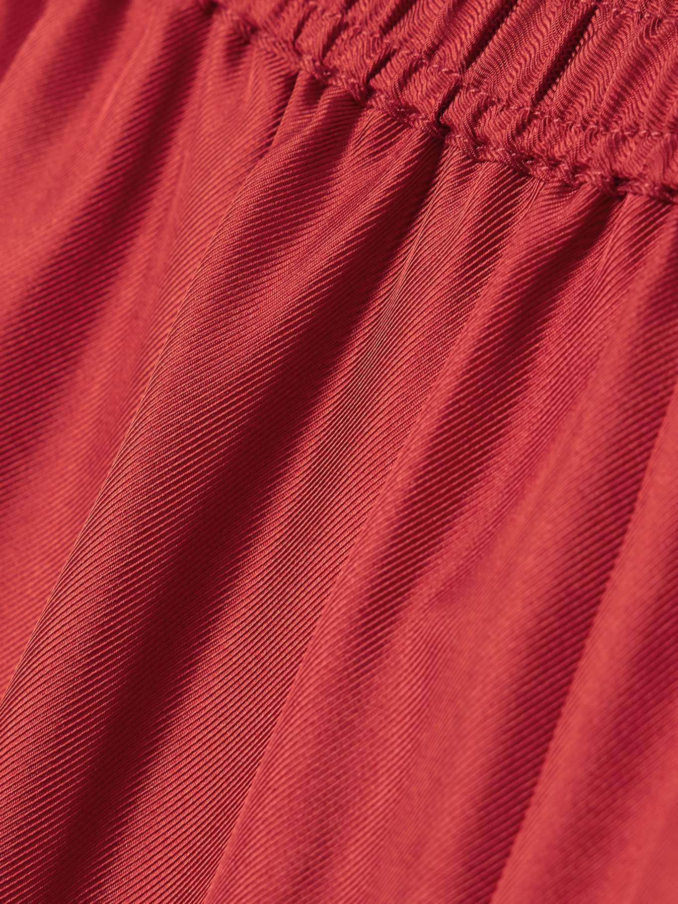 Zinia silk-twill shorts Red - 4