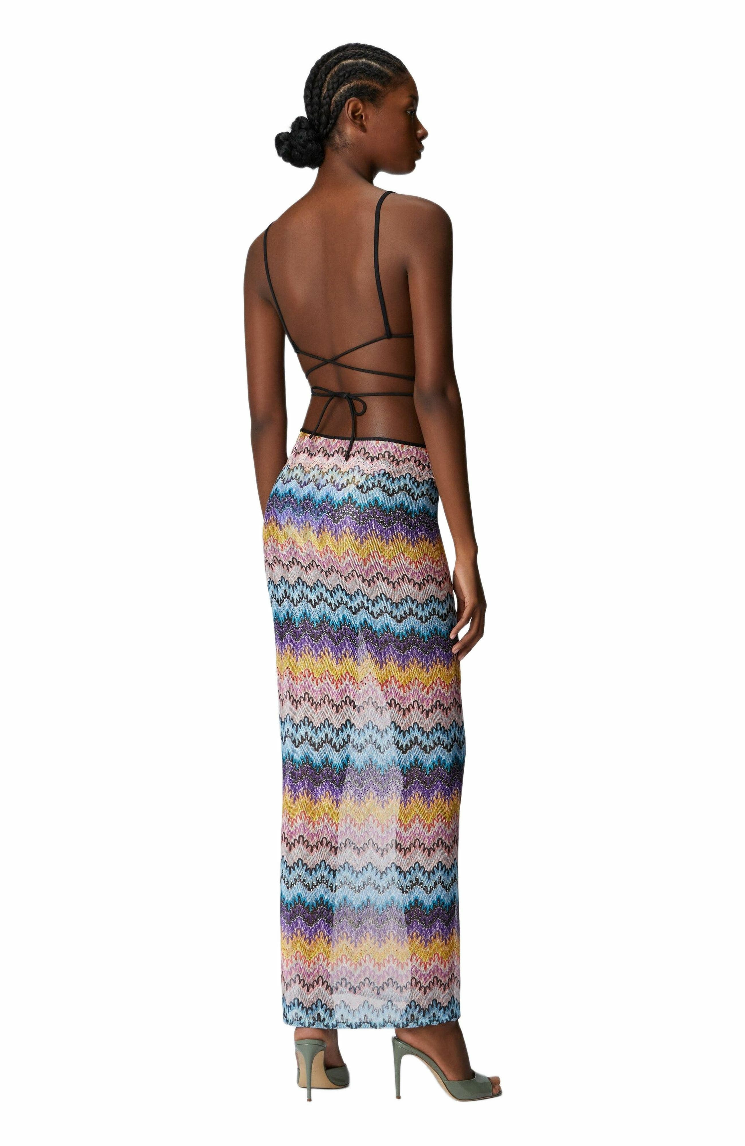 Missoni Long Printed Lace Skirt With Zig Zag Pattern in Multicoloured at Nordstrom - 6