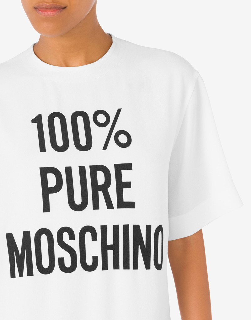 100% PURE MOSCHINO PRINT ENVERS SATIN DRESS 4