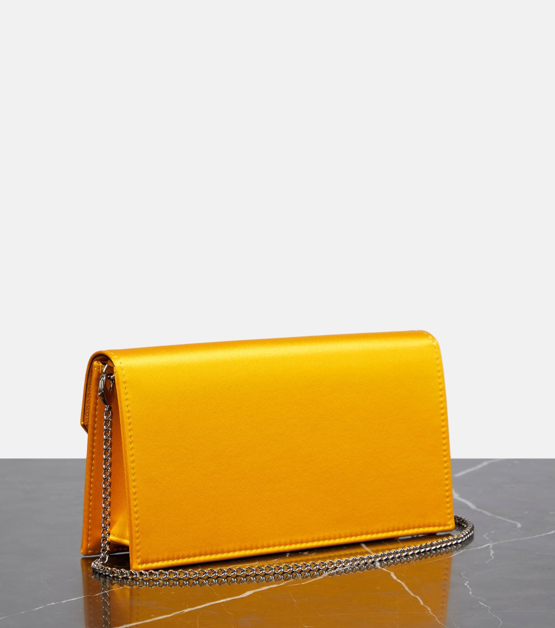 Loubi54 satin clutch - 4
