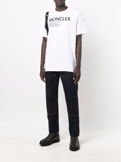 Moncler logo-graphic letter-print short-sleeve T-shirt outlook