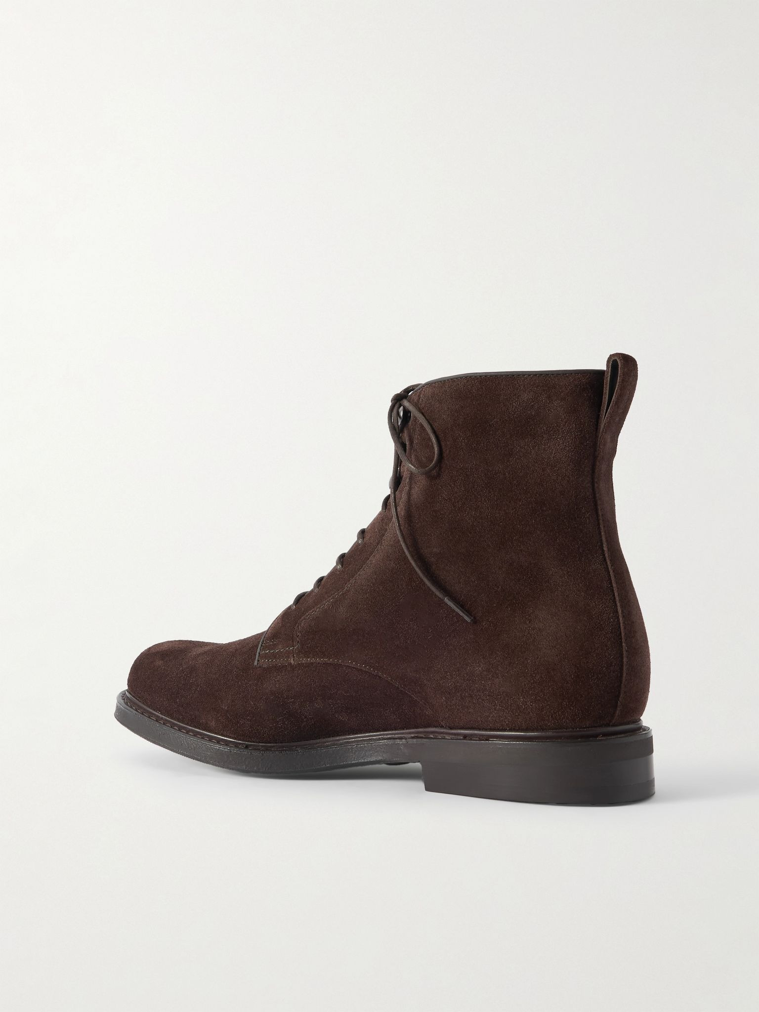 Pullford Suede Lace-Up Boots Dark brown - 3