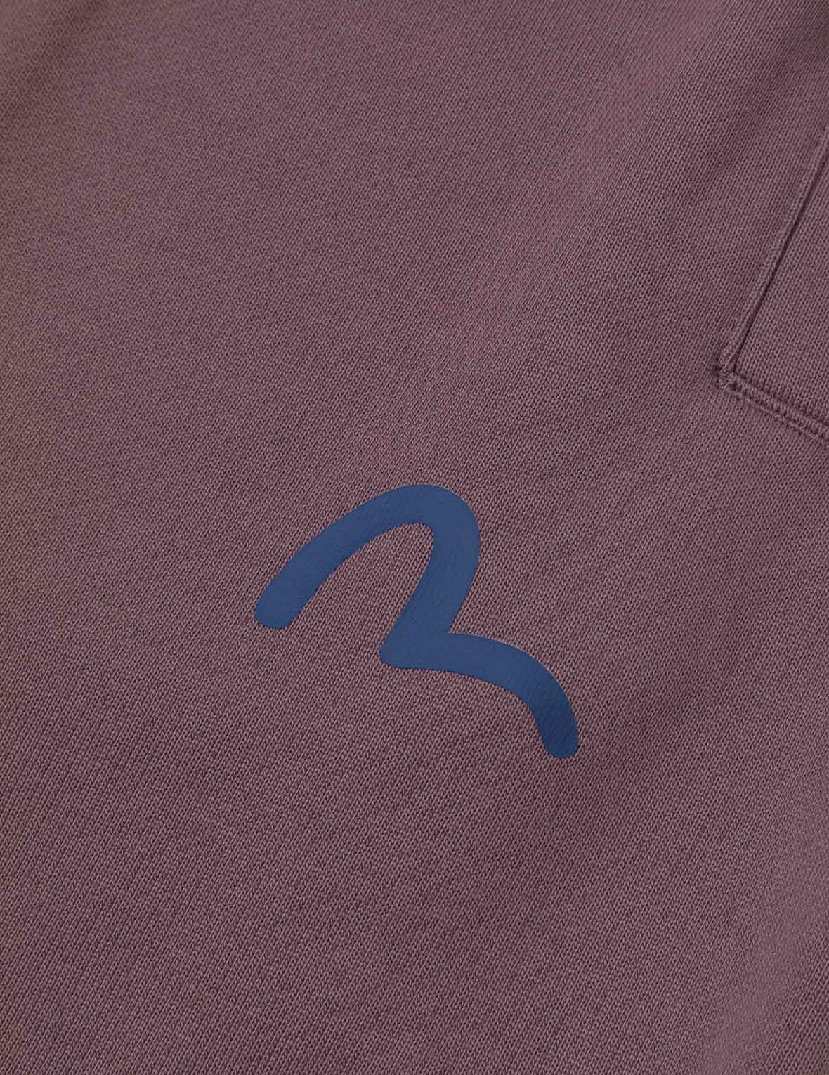 Washed Multi-pocket and Logos Print Straight Fit Sweatpants - 8