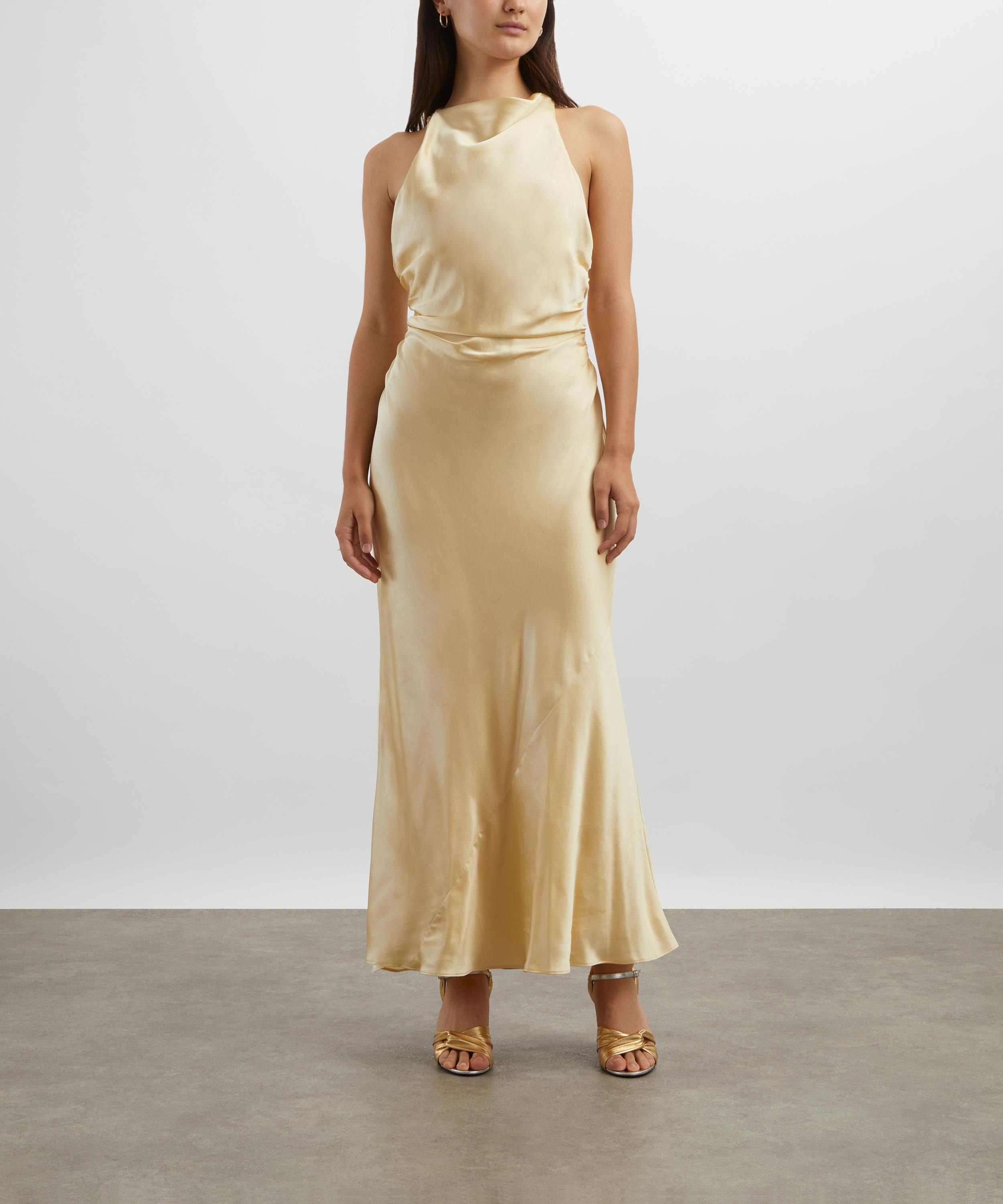Cassette Blonde Silk Dress - 3