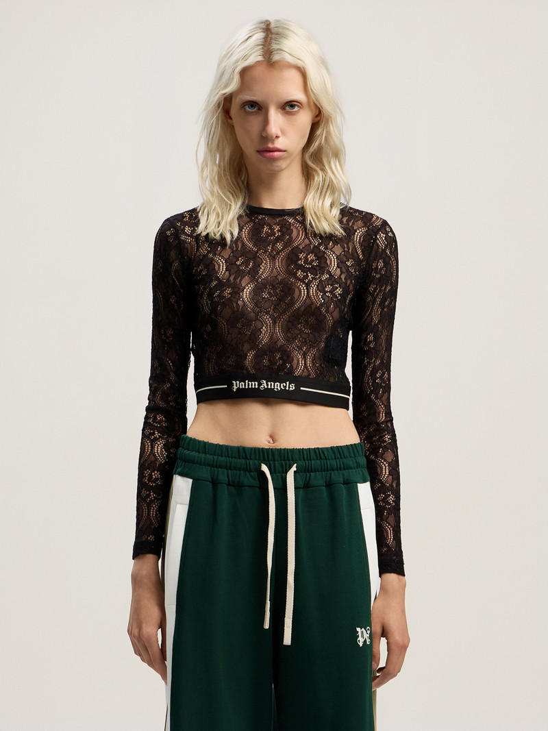 Classic Logo Lace Top - 1