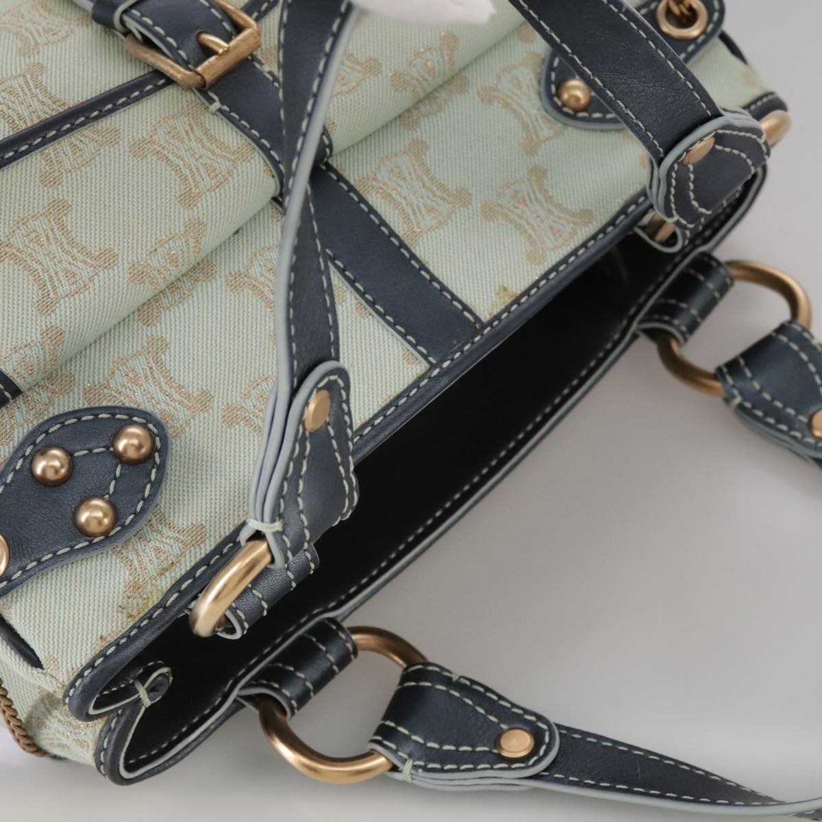 CELINE Paris Macadam Canvas Boogie Hand Bag Peppermint - 7