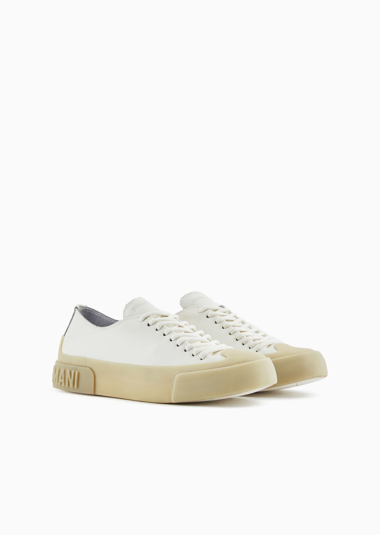 Leather sneakers with clear soles - 2