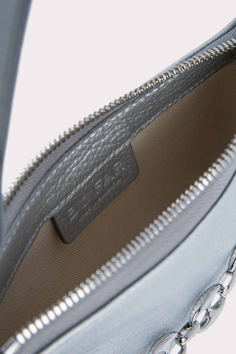 Mini Rachel Silver Flat Grain Leather 7