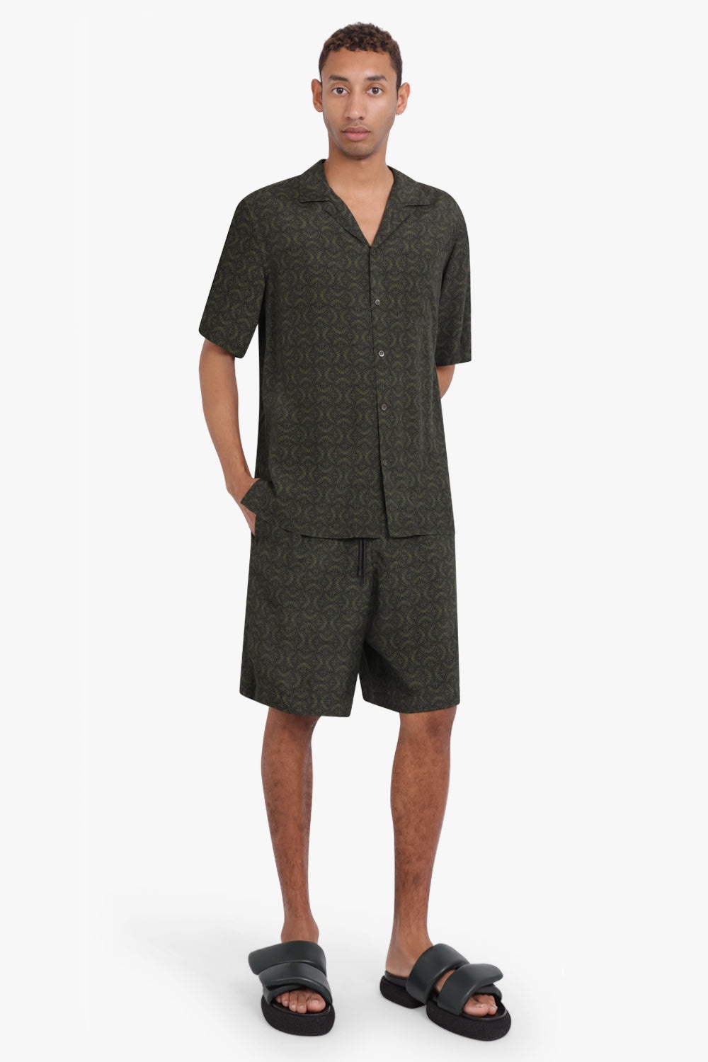 CARLTONE S/SLV SHIRT | BOTTLE GREEN - 2