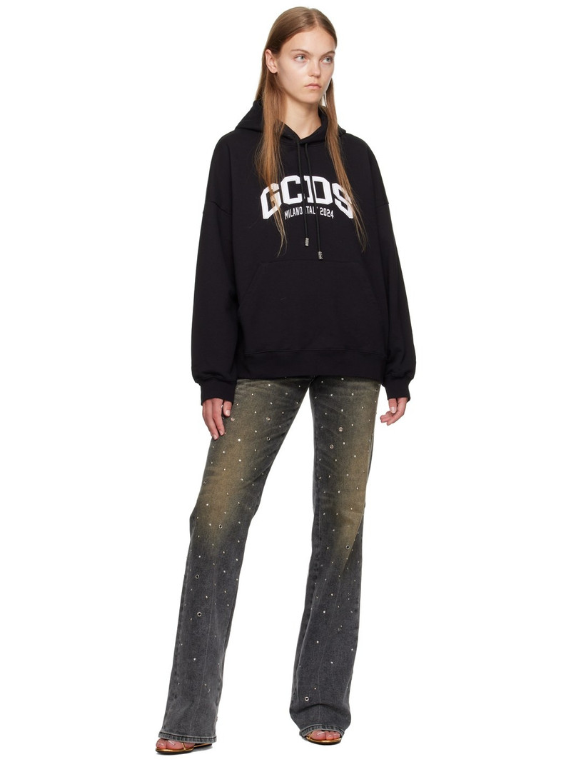 GCDS 로고 자수 hoodie outlook