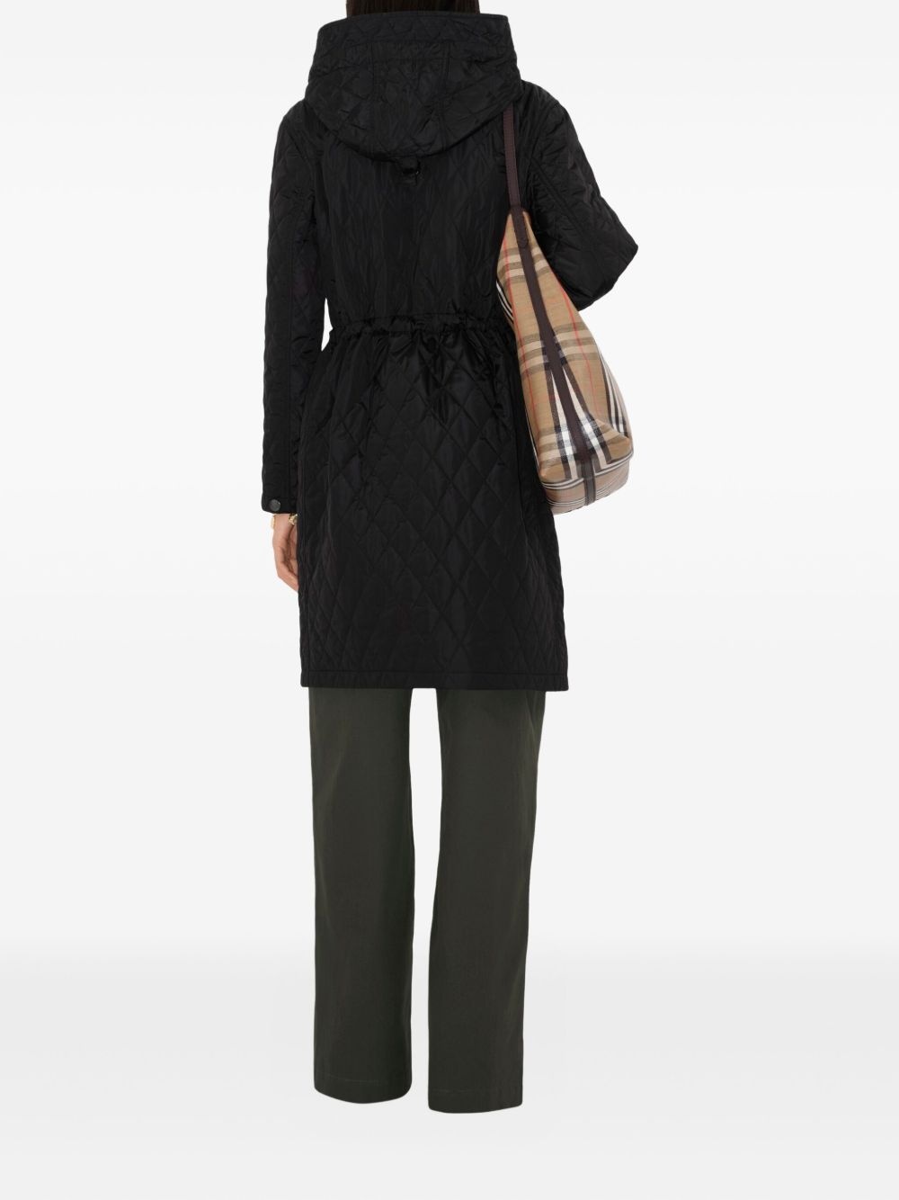 quilted parka coat - 4