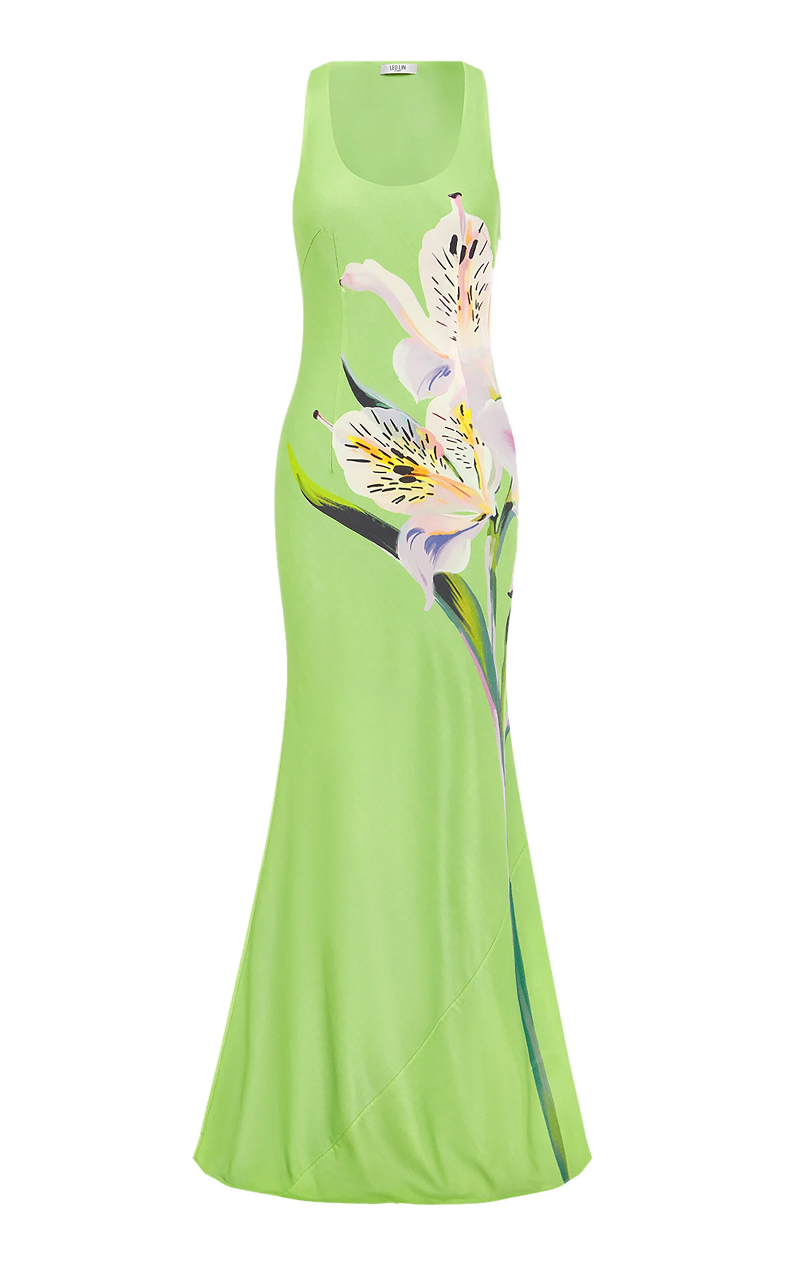 Helena Wool-Silk Maxi Dress green - 1