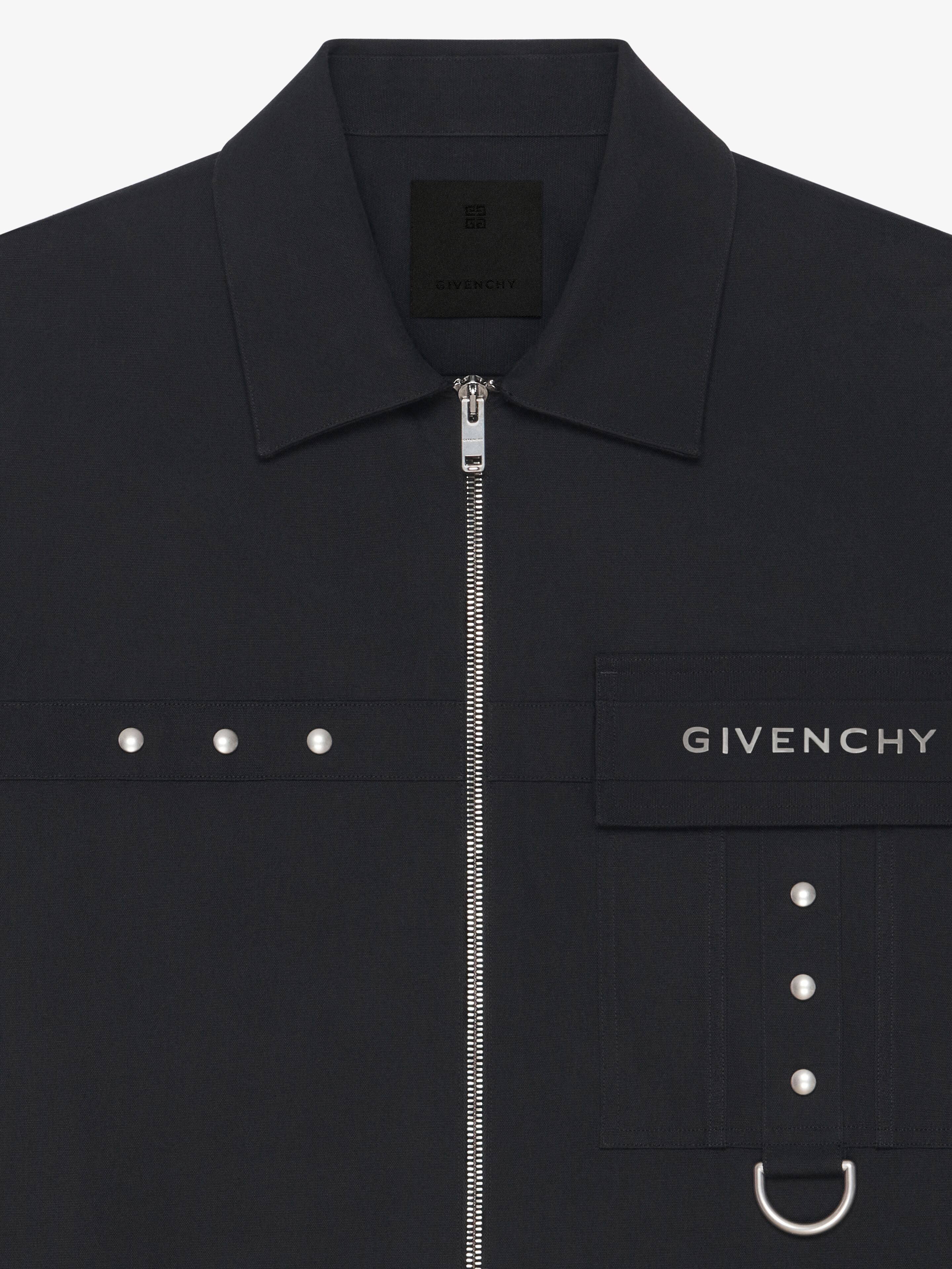 SHIRT IN COTTON WITH METAL DETAILS - 6