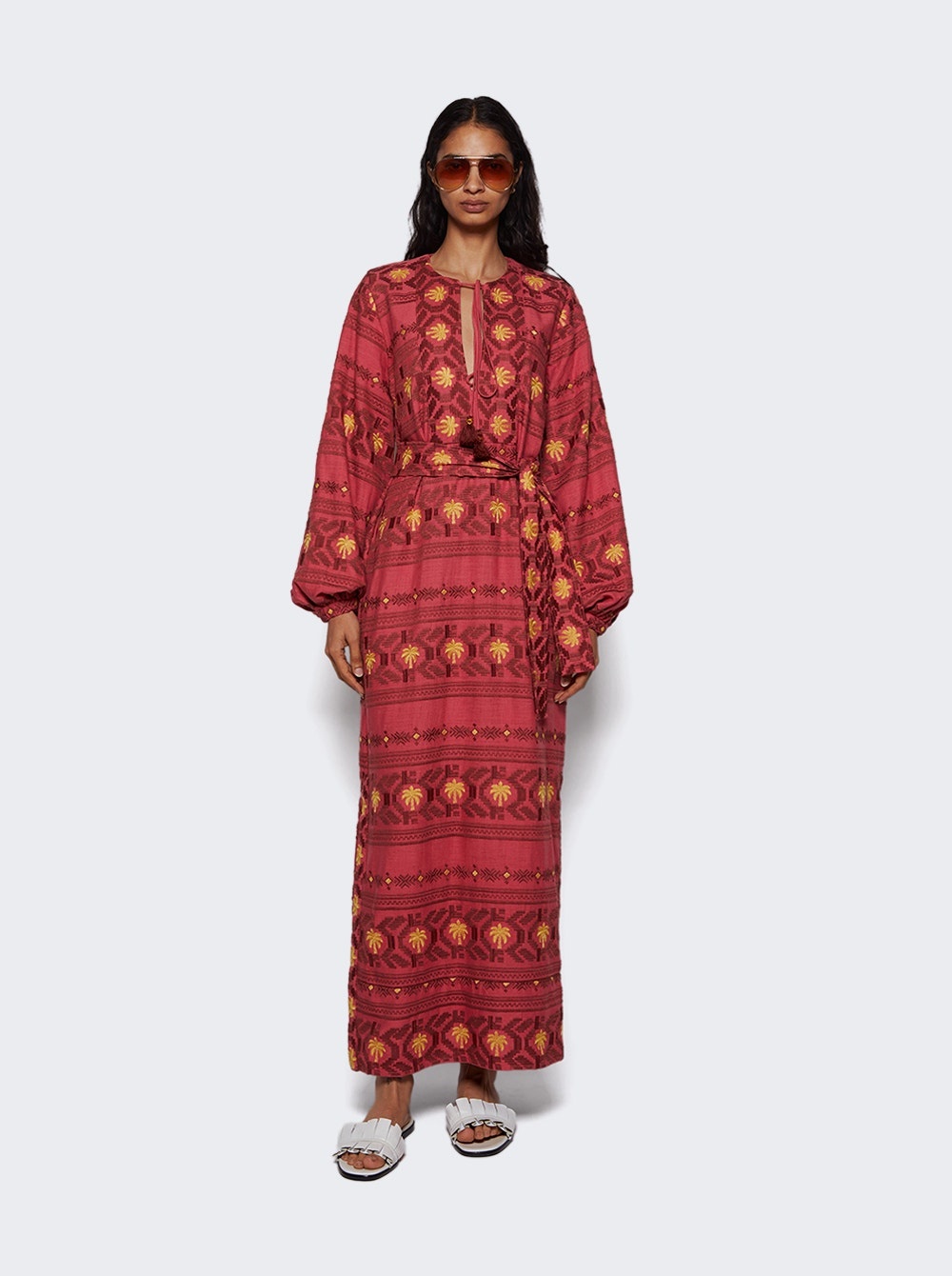 Sapa Inca Tunic Dress Tropic Marsala Tobacco - 2