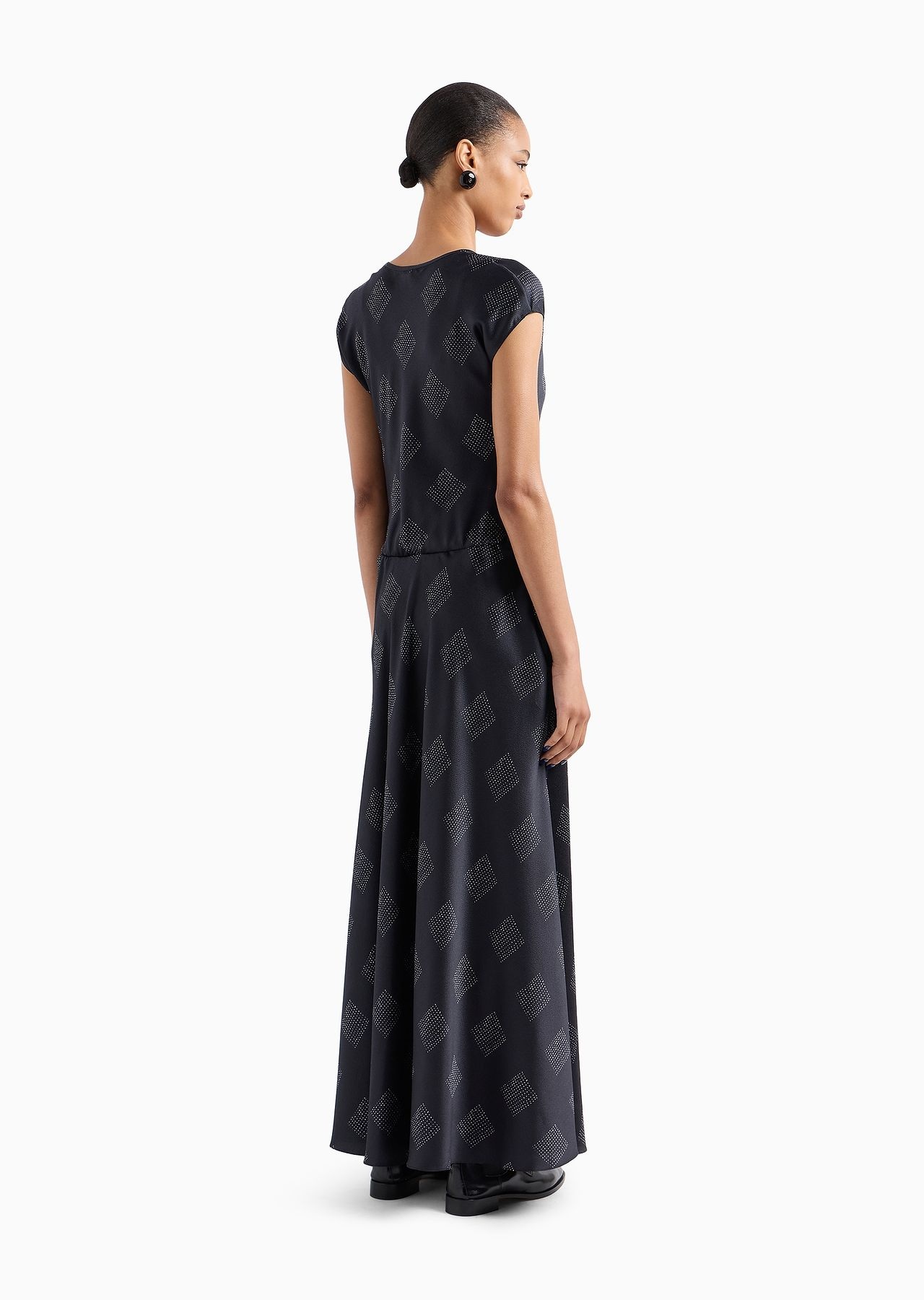 Printed silk-crépon dress - 3