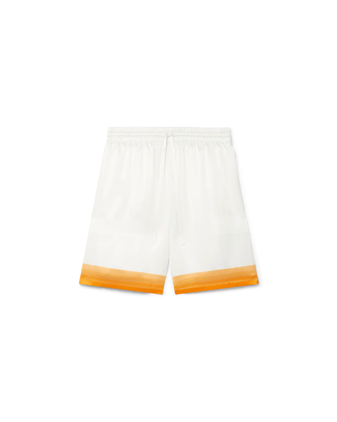 Palm Springs Icon Orange Silk Shorts - 1