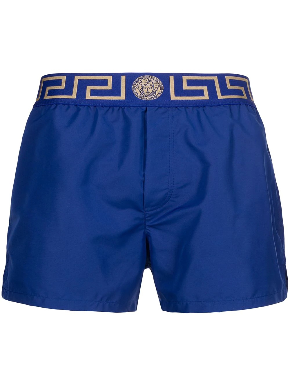 Greca-waistband swim shorts - 1