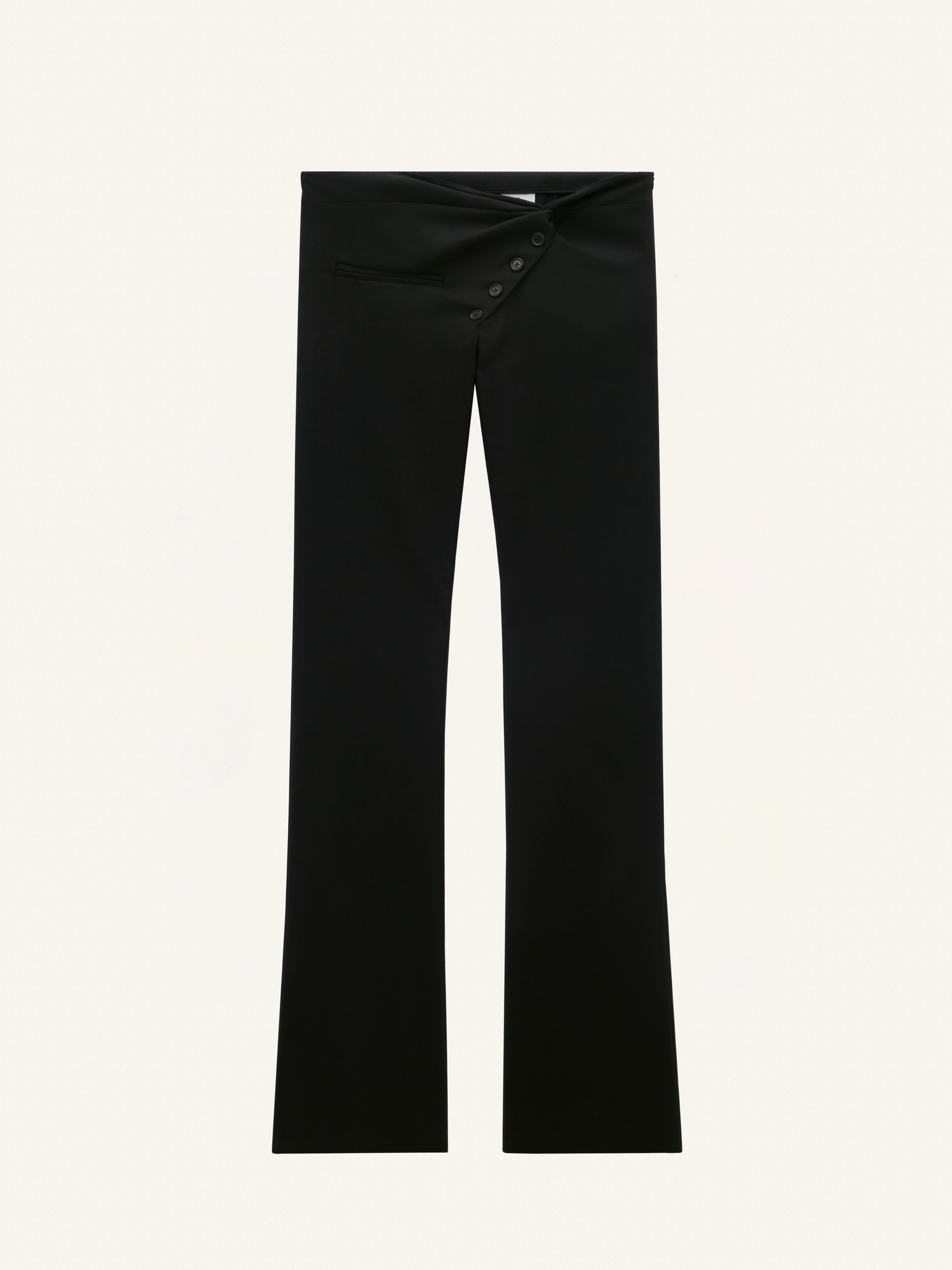 TWIST TAILORED WOOL PANTS - 1