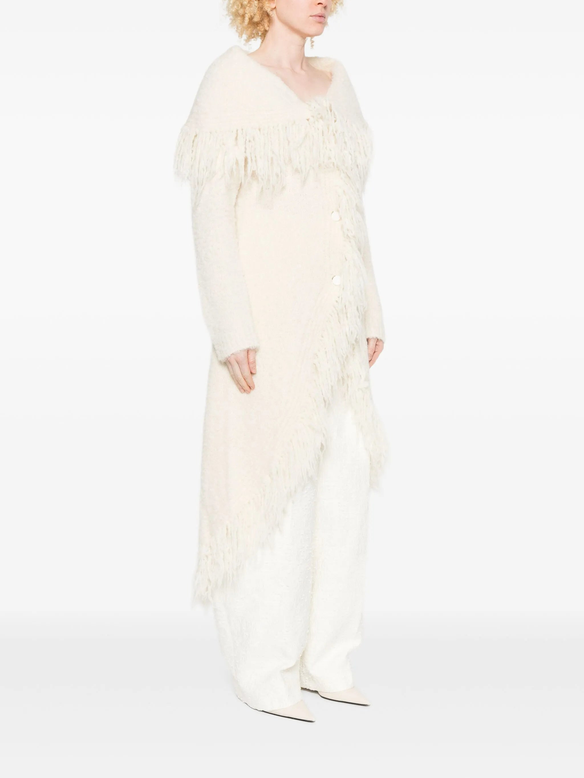 Victoria fringe-trimmed coat - 3